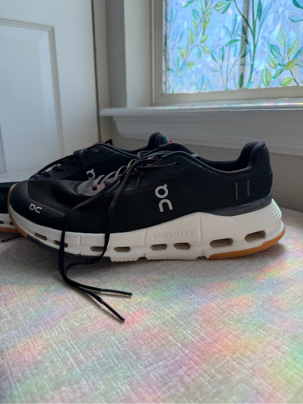 On Cloudnova Form 2 CloudTec Women’s Black Ivory Athletic Shoes Size 9 - Picture 3 of 7